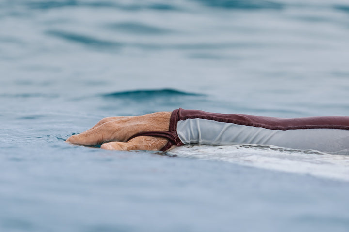 Maroon Carvico Hooded Surf Rash Guard