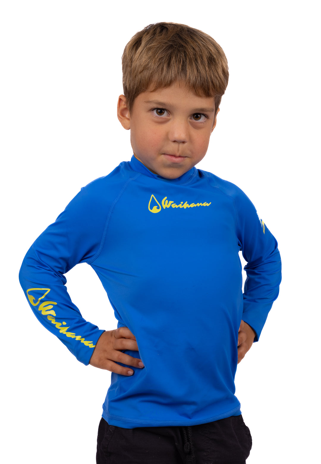 Children's Blue Long Sleeve Rashguard