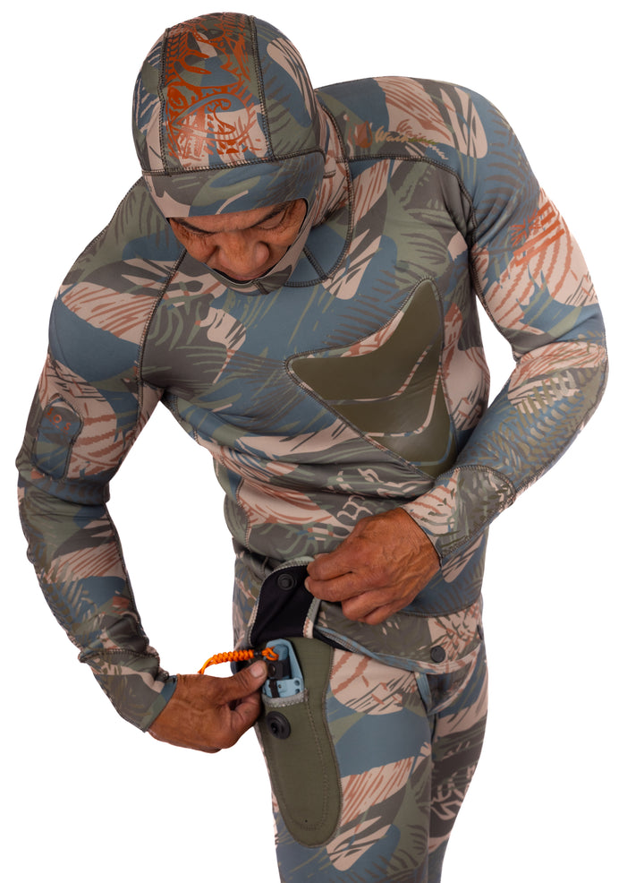 Men’s Hawaiian Brushstroke Spearfishing 3.5mm Wetsuit