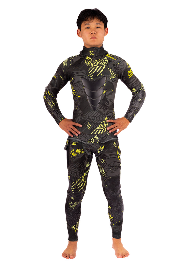 Men’s Lime Fishbone Spearfishing 3.5mm Wetsuit