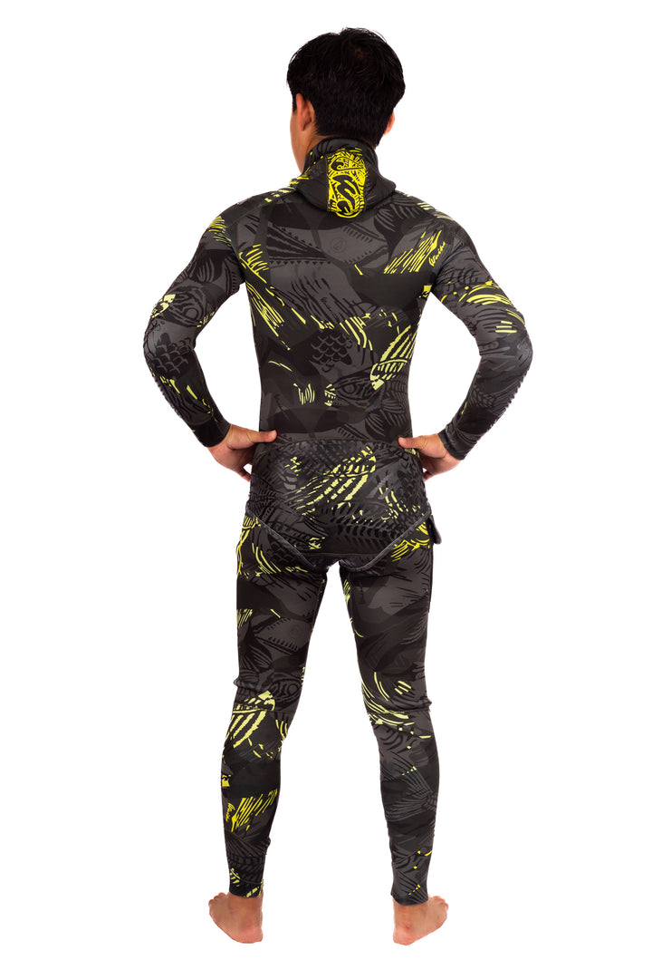 Men’s Lime Fishbone Spearfishing 3.5mm Wetsuit